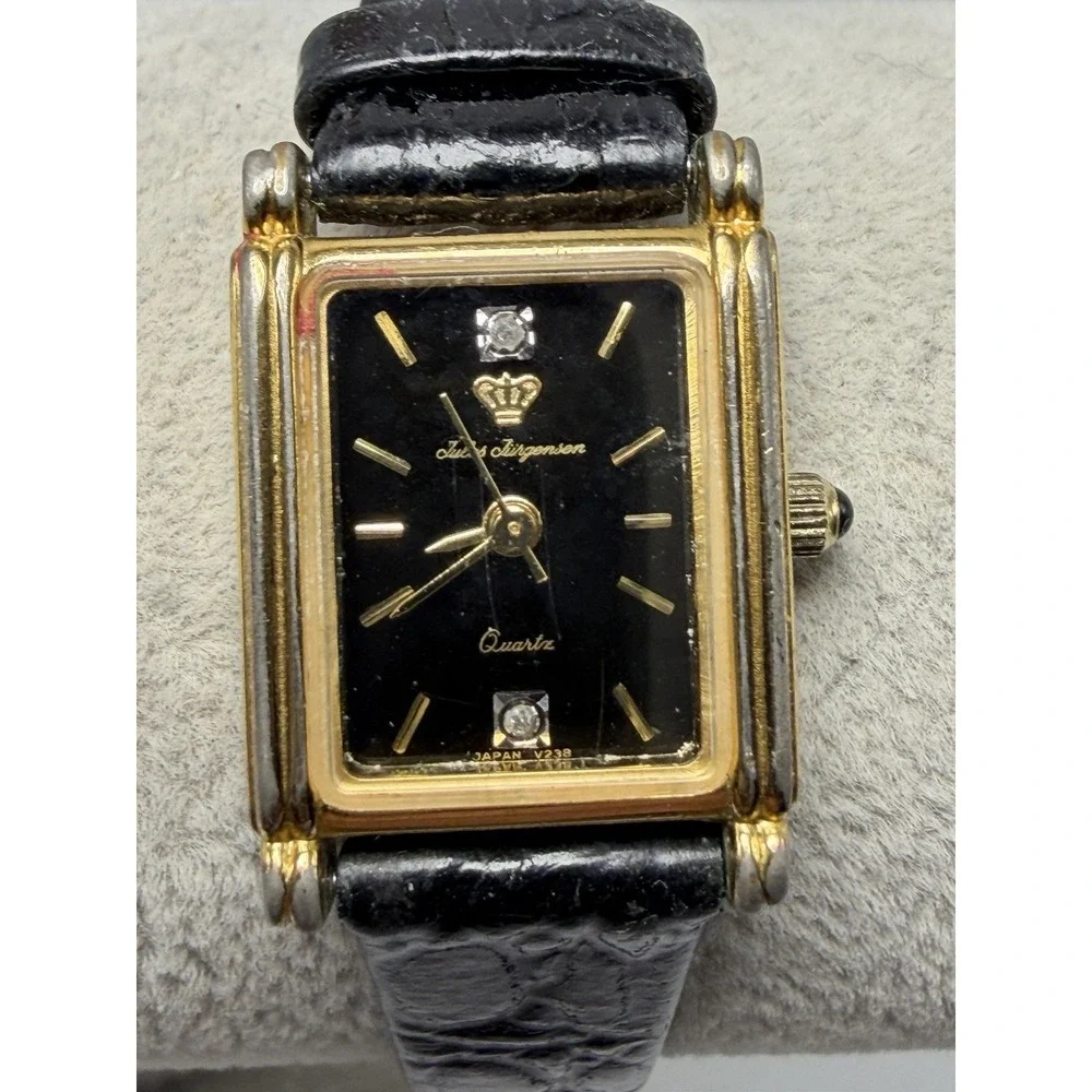 Jules Jurgensen 6744 New Battery Ladies Tank Watch 18MM 6